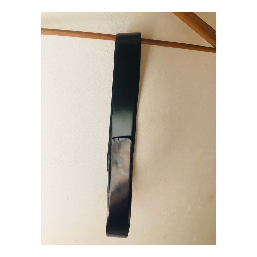 Max Mara Black Leather Belt